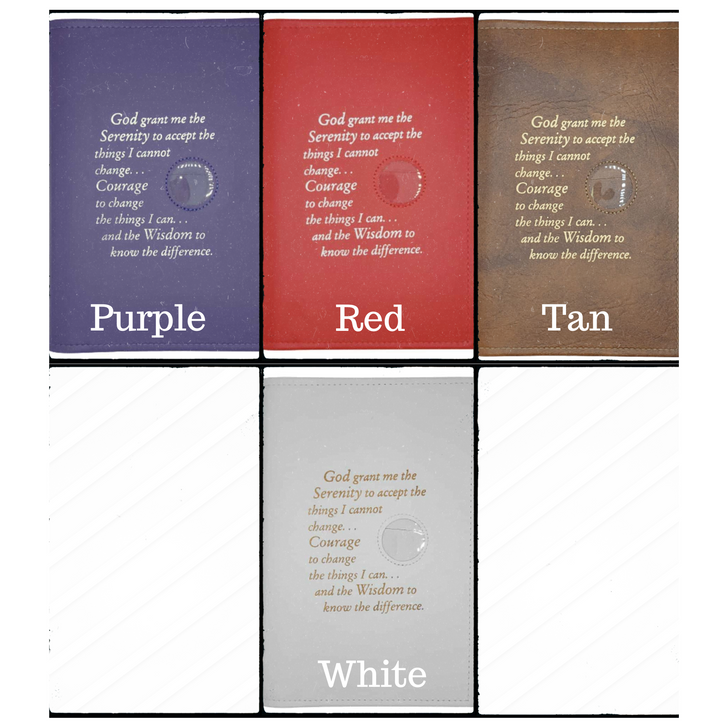 AA Abridged Big Book LARGE Print Book Cover w/Prayer