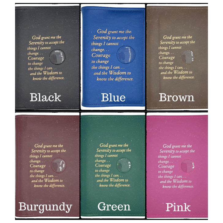 AA Abridged Big Book LARGE Print Book Cover w/Prayer