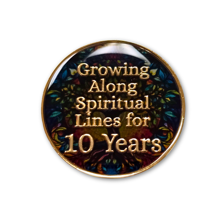 Alcoholics Anonymous Tree of Life Anniversary Coin Medallion