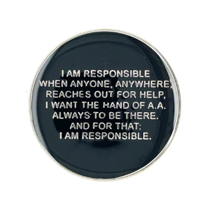 AA Anniversary Coin Medallion | Black & White Responsibility