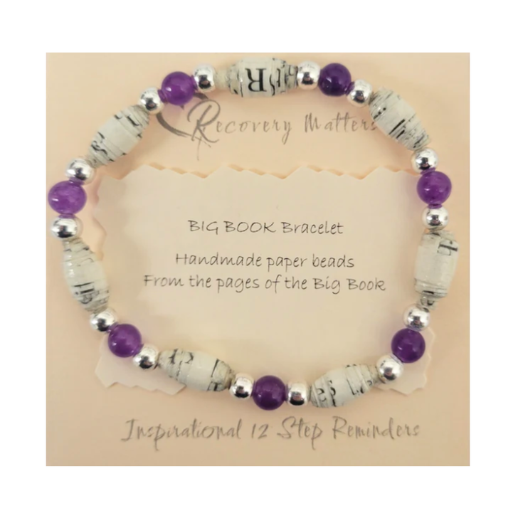 AA Big Book Plastic Beads Sobriety Bracelet
