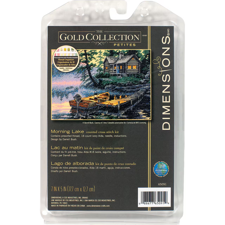 Dimensions Gold Petite Counted Cross Stitch Kit | Morning Lake