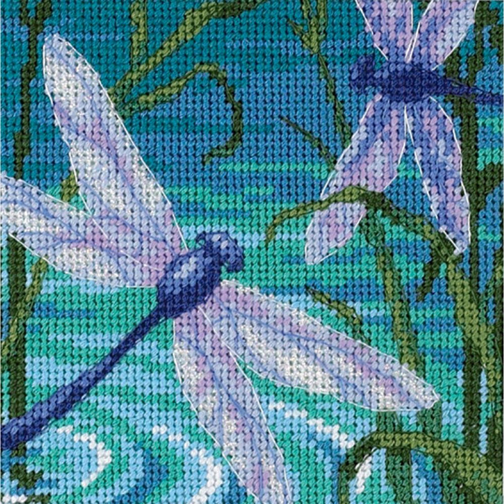 Dimensions Mini Needlepoint Kit | Dragonfly Pair