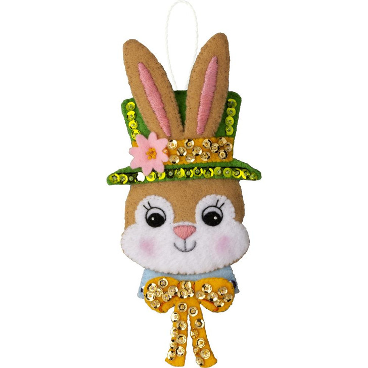 Bucilla Easter Bonnet Parade Felt Applique Ornaments Kit 6/Pkg