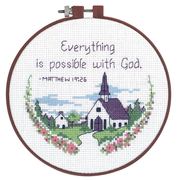 Dimensions Learn-A-Craft Counted Cross Stitch Kit | Everything Is Possible