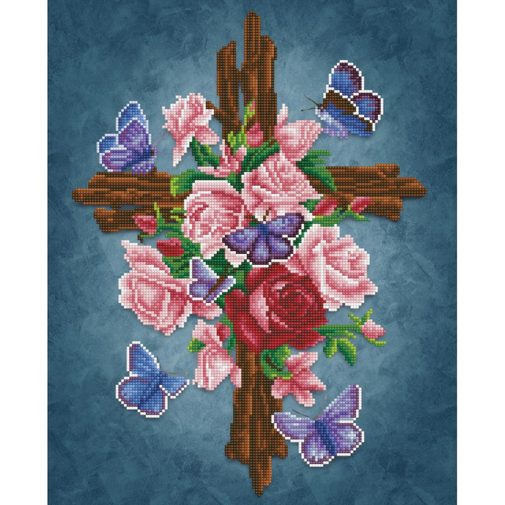 Diamond Dotz Flower Cross Diamond Facet Art Kit