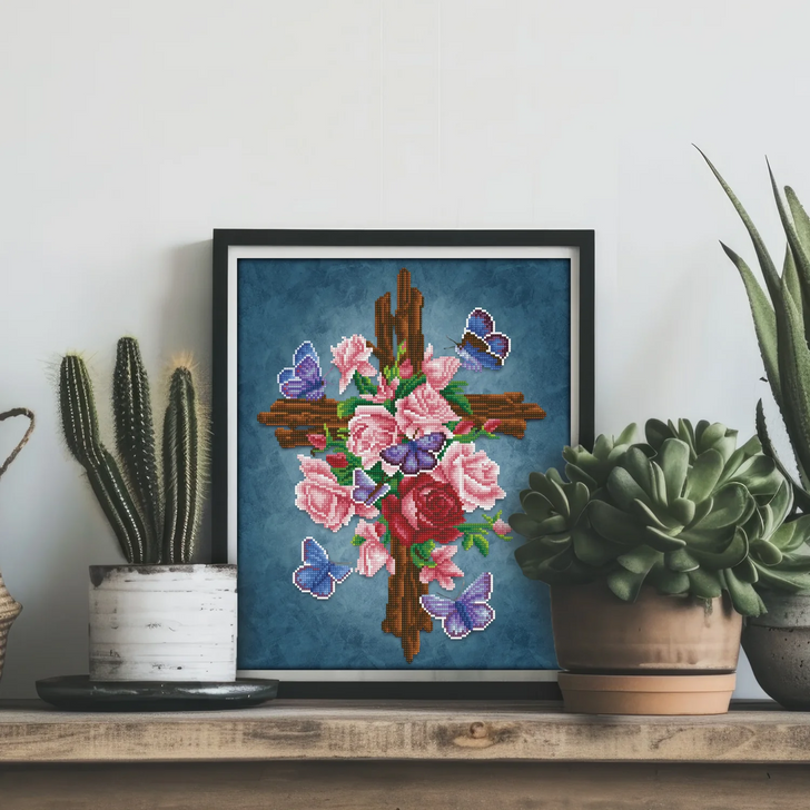 Diamond Dotz Flower Cross Diamond Facet Art Kit