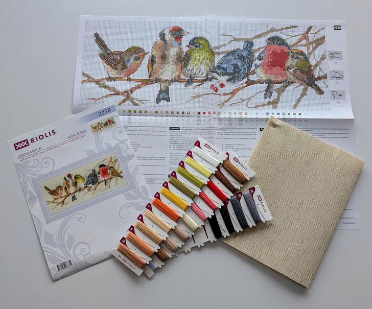 RIOLIS Birds Counted Cross Stitch Kit
