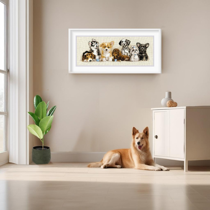 RIOLIS Puppies Counted Cross Stitch Kit