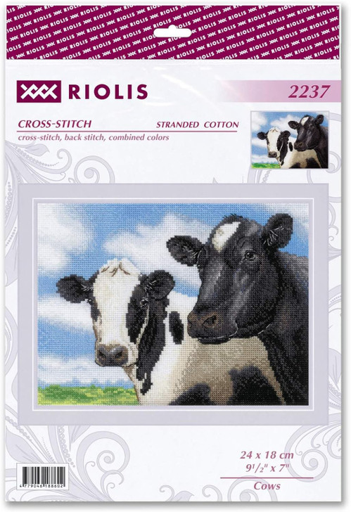 RIOLIS Cows Counted Cross Stitch Kit