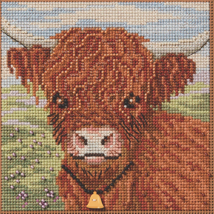 Mill Hill Highland Cow Counted Cross Stitch Kit