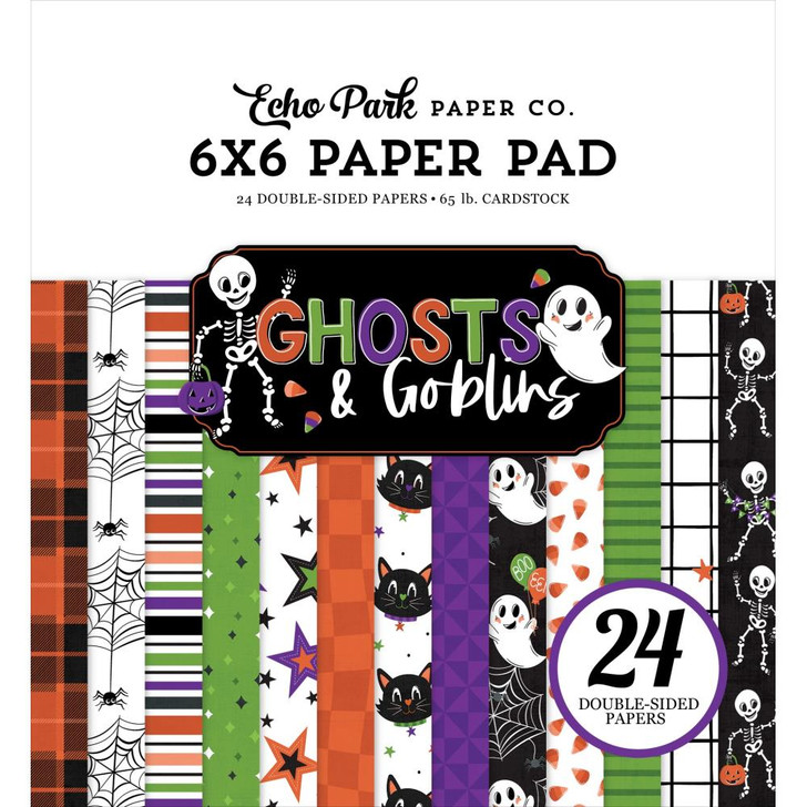 Echo Park Double-Sided Paper Pad 6"X6" | Ghosts And Goblins