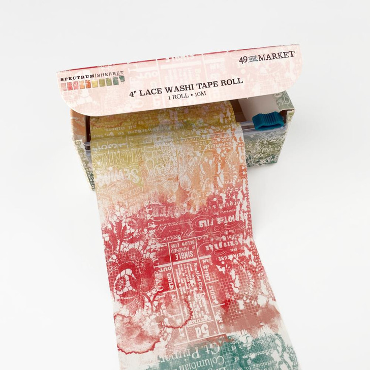 49 And Market Lace 4" Washi Tape Roll | Spectrum Sherbet
