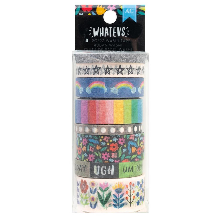 American Crafts Whatevs Washi Tape 8/Pkg