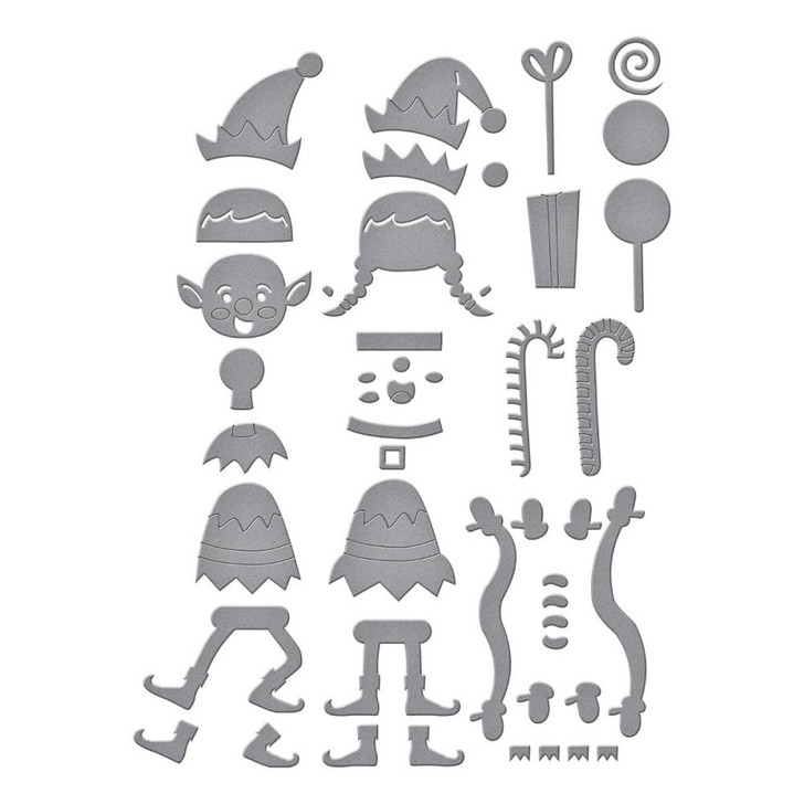 Spellbinders Etched Dies By Simon Hurley | Santa's Elves