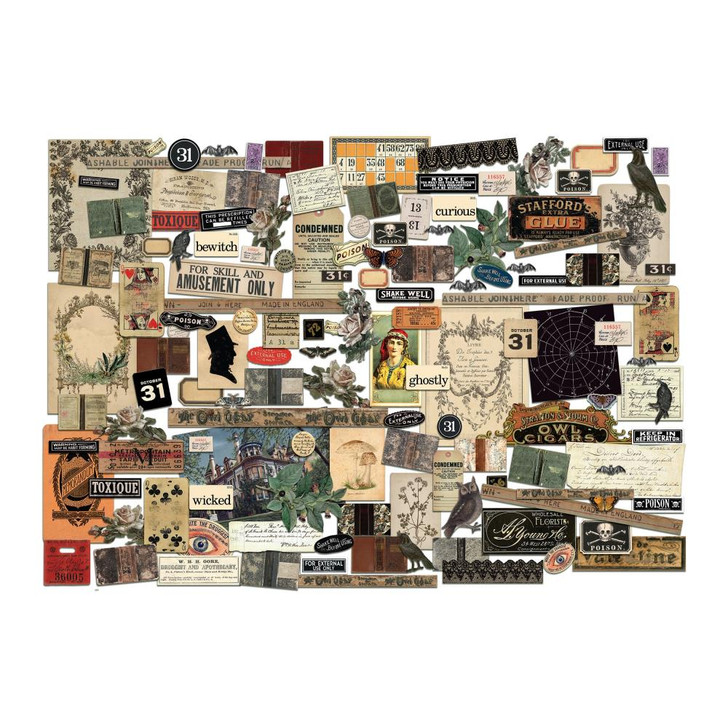 Tim Holtz Idea-Ology Ephemera 137/Pkg | Halloween