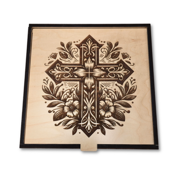 Give it to God Prayer Box | Floral Cross
