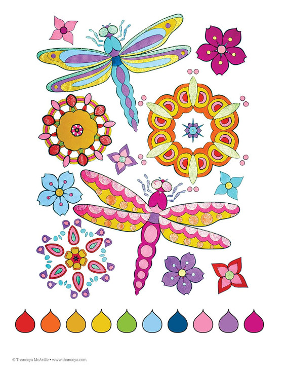 Design Originals Peace & Love Coloring Book