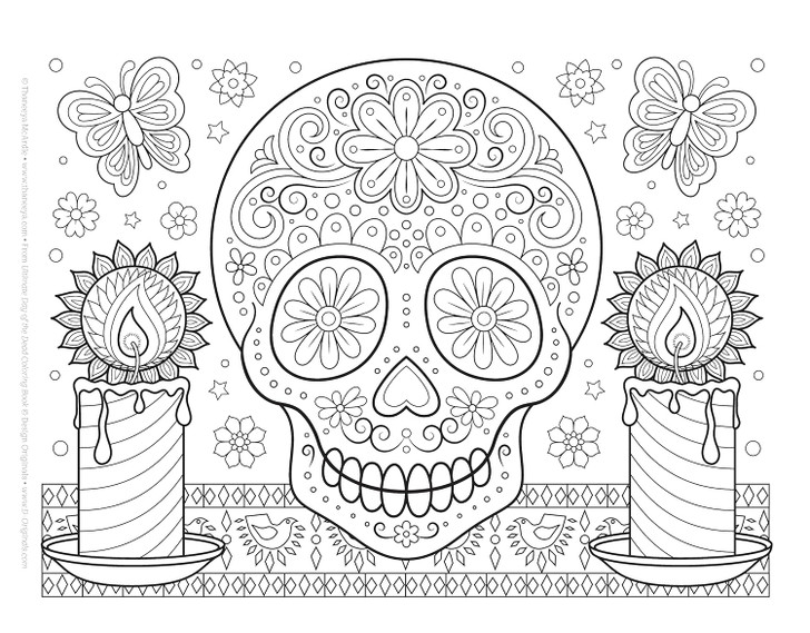 Design Originals Coloring Book | Ultimate Day of the Dead