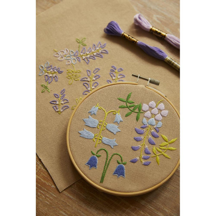 DMC Mindful Making Intermediate Embroidery Kit | Soothing Spring