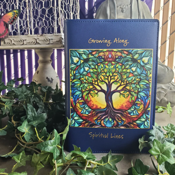 AA Big Book & 12 & 12 Regular Print Double Book Cover – Spiritual Lines Tree