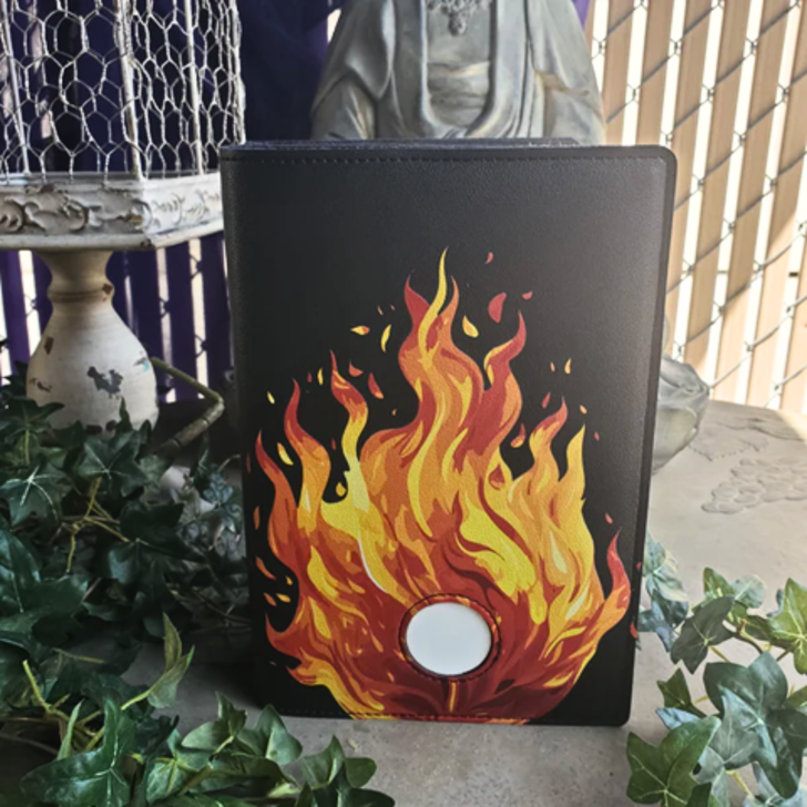 AA Big Book & 12 & 12 Regular Print Double Book Cover – Flames