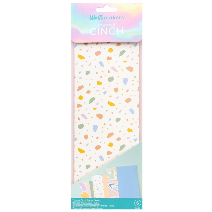 We R Makers Thermal Cinch Binding Spine 6/Pkg | Retro