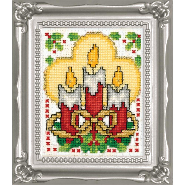 Design Works Counted Cross Stitch Kit 2"X3" | Candles