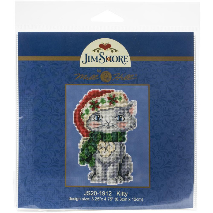 Mill Hill Counted Cross Stitch Kit | Jim Shore Kitty