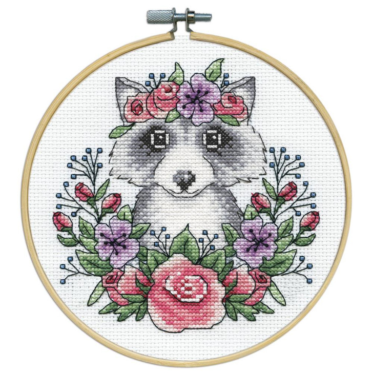 Design Works Counted Cross Stitch Kit | Raccoon