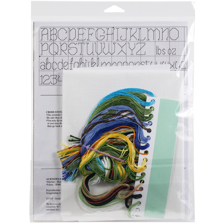 Imaginating Little Pilot Birth Record Counted Cross Stitch Kit