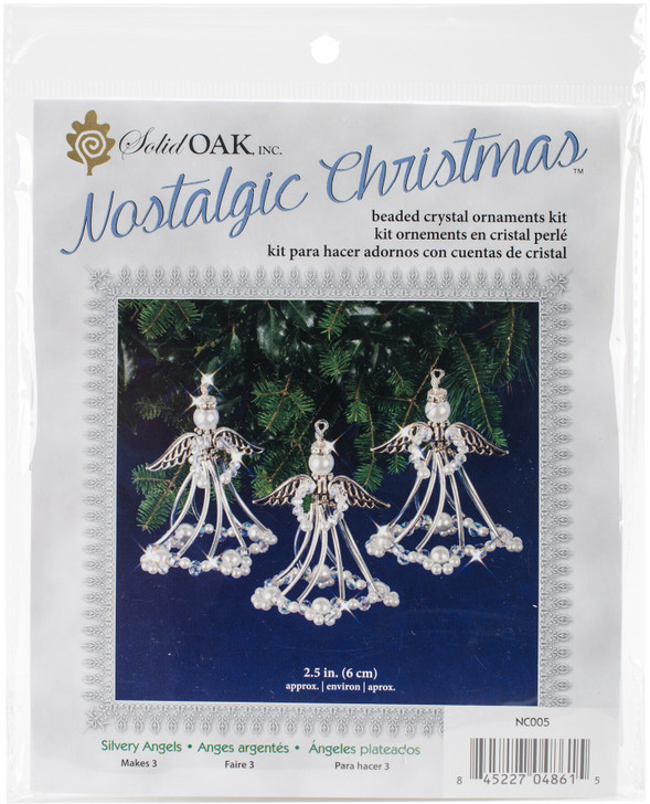 Nostalgic Christmas Beaded Crystal Ornament Kit | Silvery Angles