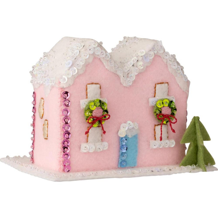 Bucilla Putz Village 3D Felt Applique Ornaments Kit 3/Pkg