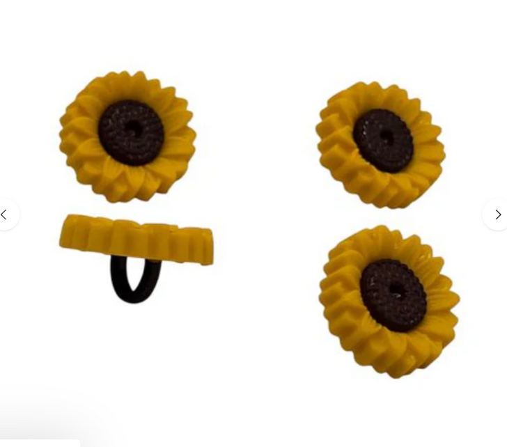 Buttons Galore Fall Friends Buttons 6/Pkg | Sunflowers