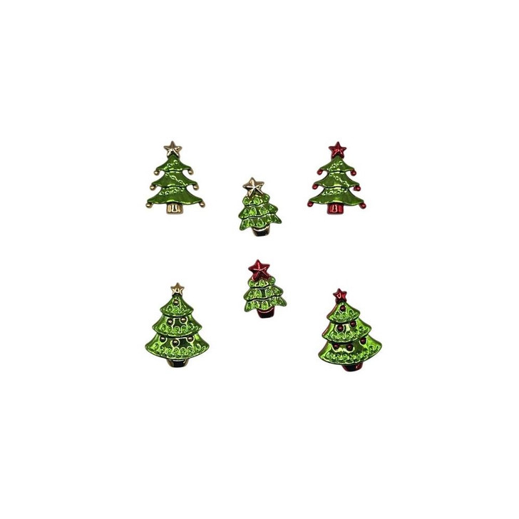 Buttons Galore Button Theme Pack 6/Pkg | Festive Trees
