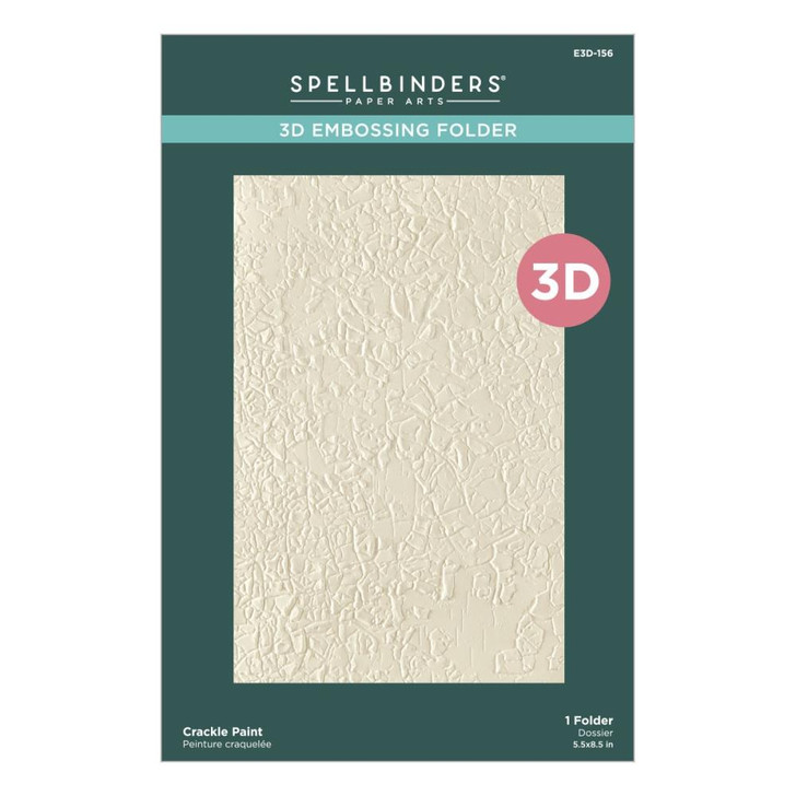 Spellbinders 3D Embossing Folder | Crackle Paint