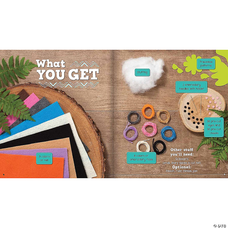 Klutz Sew Mini Animals Book Kit