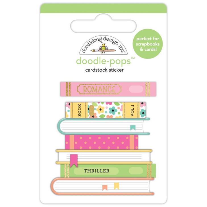Doodlebug Doodle-Pops 3D Sticker | Book Club, Hello Again