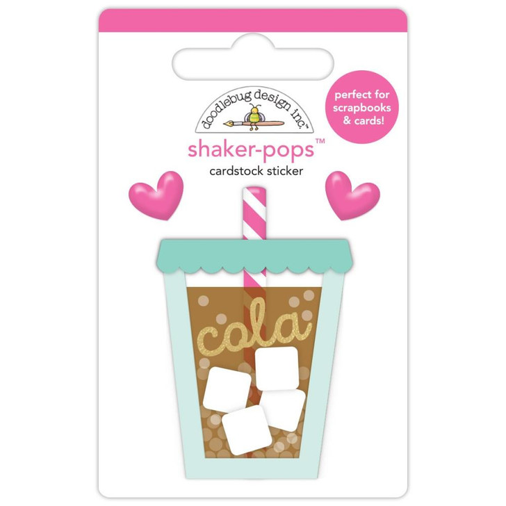 Doodlebug Shaker-Pops 3D Sticker | Soda Sweet, Hello Again
