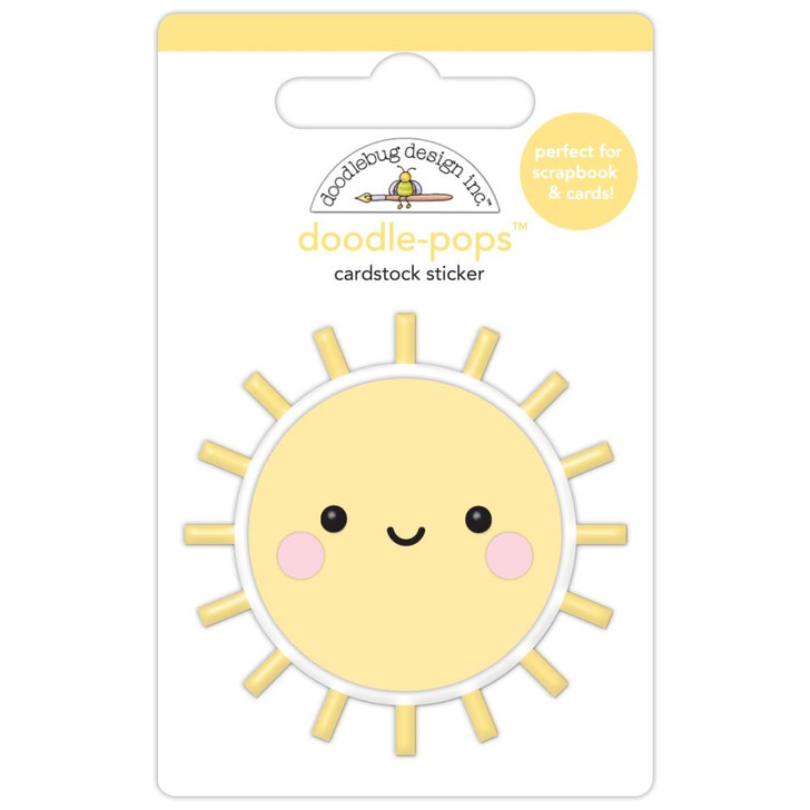 Doodlebug Doodle-Pops 3D Sticker | Good Day Sunshine, Butterfly Kisses