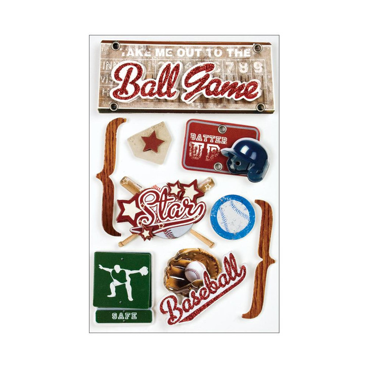 Paper House 3D Stickers | Baseball