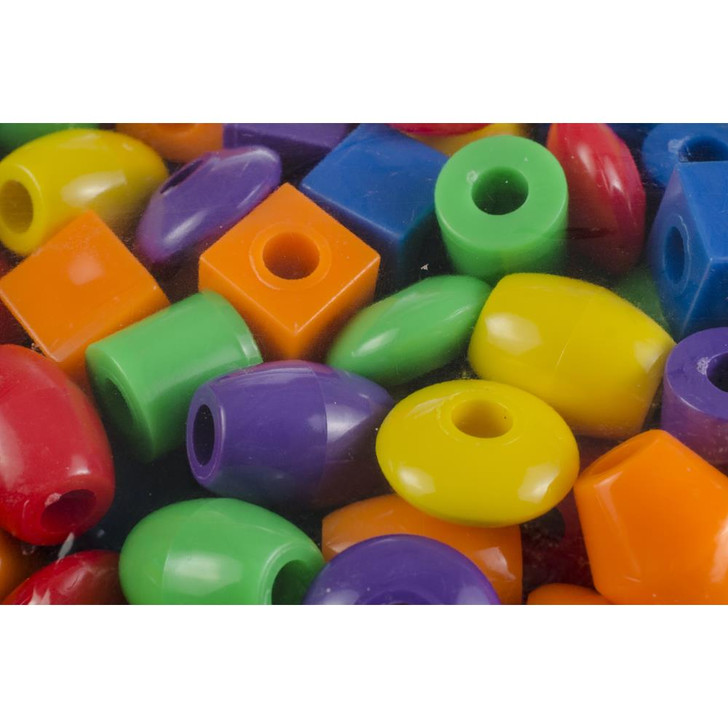 The Beadery Jumbo Assorted Shaped Plastic Beads 1lb