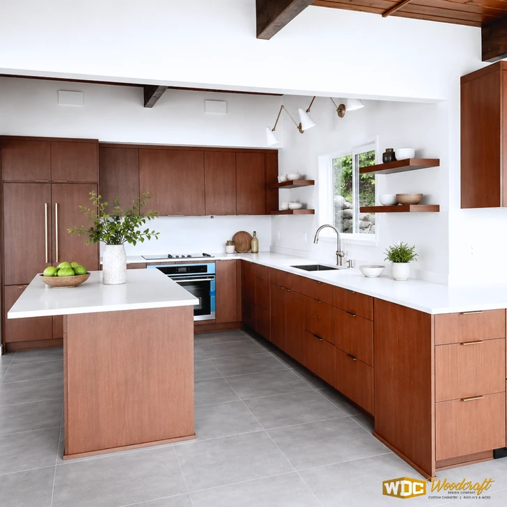 Kitchen Remodel - Mid-Century Modern Rift White Oak
