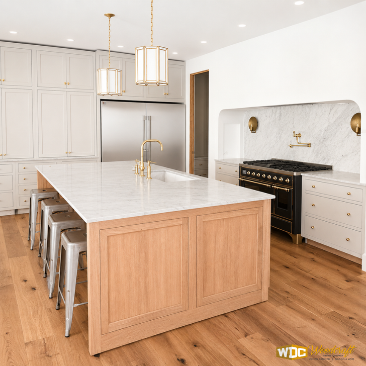 Luxury Kitchen Remodel with Inset Cabinets & Marble Countertops