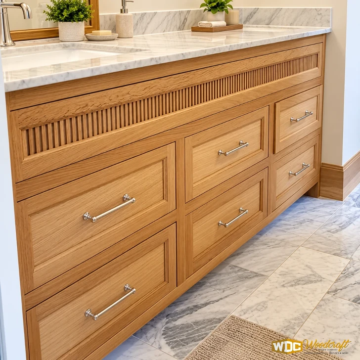 Bathroom Vanity - Rift White Oak Guest Bath