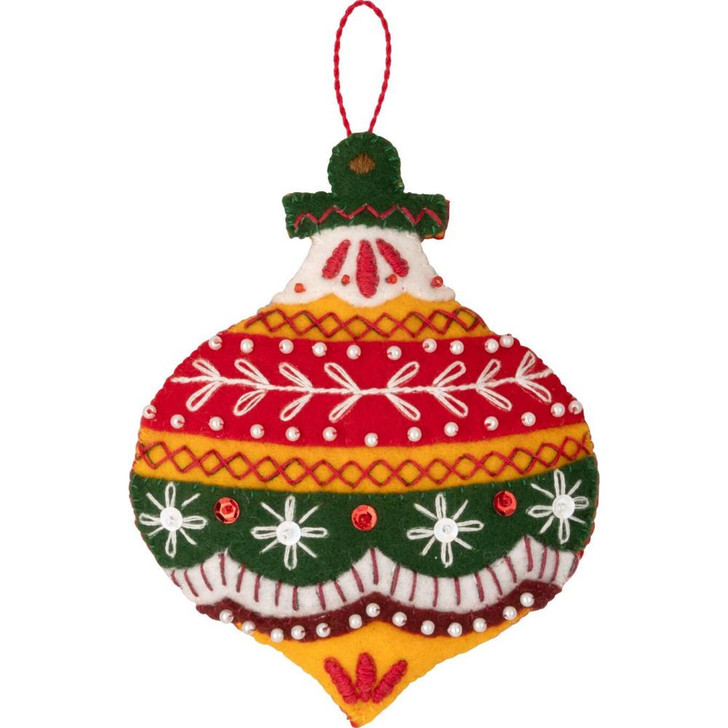 Bucilla Felt Applique Ornaments Kit 6/Pkg | Santa's Nordic Set