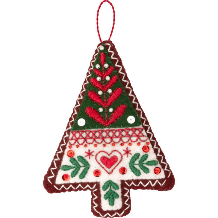 Bucilla Santa's Nordic Set Felt Applique Ornaments Kit 6/Pkg