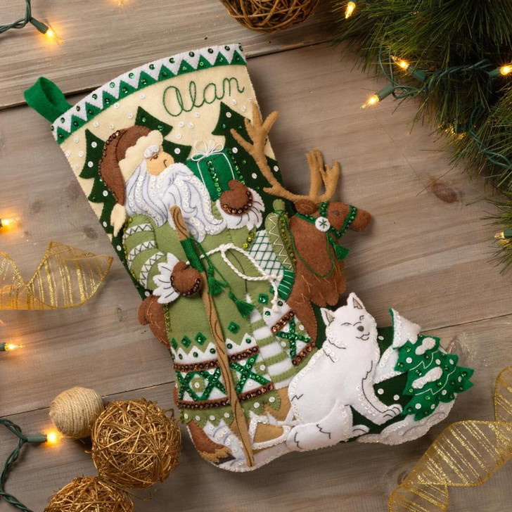 Bucilla Felt Applique Stocking Kit | Nordic Noel