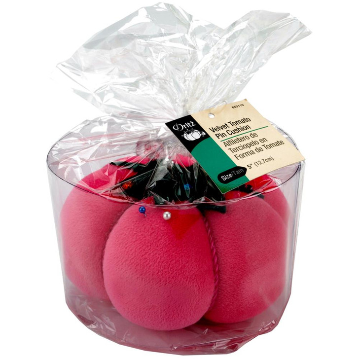 Dritz Velvet Tomato Pin Cushion
