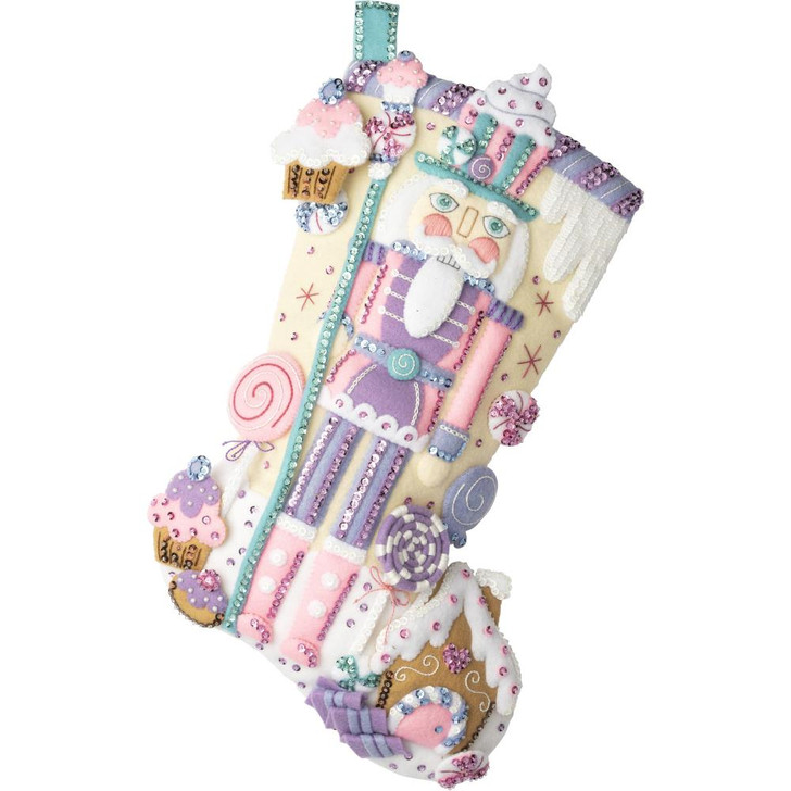 Bucilla Nutcracker Sweet Felt Applique Stocking Kit